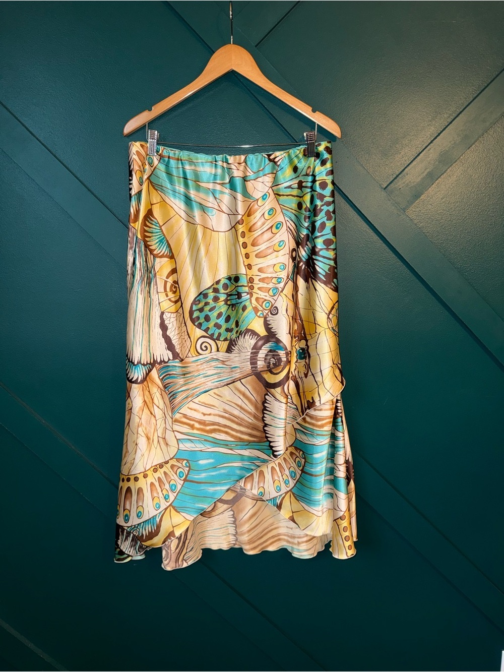 Russell Kemp Silk Wearable Art Butterfly Skirt 100% Silk
